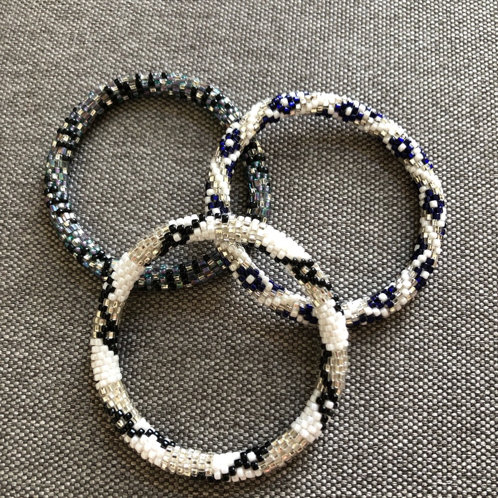 Lily and Laura beaded bracelets